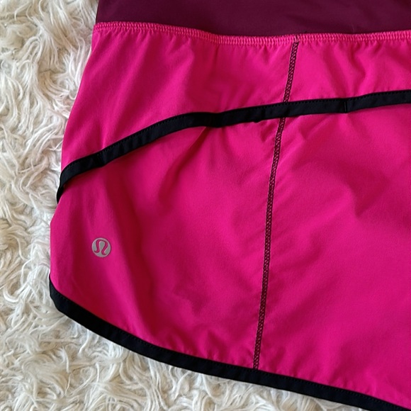 Lululemon Speed Short 2.5” inseam pink maroon size 10 - Picture 6 of 12